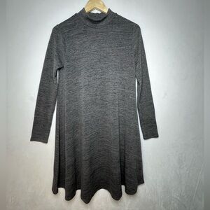 Abercrombie Women’s Gray Mini Knit Retro Y2K Fairy Grunge 90s Dress Size Med